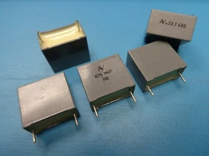 5) ARCOTRONICS 0.33uF 400V 5% 15mm RADIAL METAL POLYPROPYLENE FILM MKP CAPACITOR - Picture 1 of 3