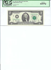 2003 $2 FRN FR1937-I* PCGS 66 PPQ, Minneapolis * Note S/N I02154312*!!! - Picture 1 of 2