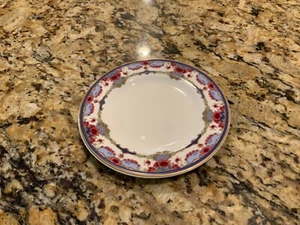 ROYAL DOULTON CANADIAN PACIFIC HOTELS BREAD & BUTTER PLATE Blue Band Maroon - Picture 1 of 7