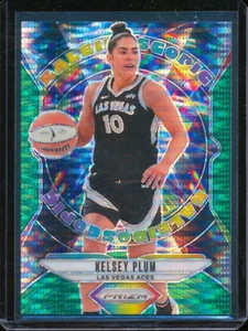 2024 WNBA Prizm KELSEY PLUM Kaleidoscopic GREEN PULSAR /25 SP #5 Las Vegas Aces - Picture 1 of 3