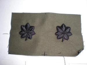 Ejército de EE. UU. BDU BORDADO LTC TENIENTE CORONEL RANGO COLLAR INSIGNIA -1 PAR - Imagen 1 de 1
