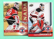 (2) MARTIN BRODEUR  NATIONAL HOCKEY CARD DAY DEVILS NM-MT CARD (I5963)