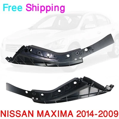 For 2009-2014 Nissan Maxima New Bumper Bracket Front Left, Right Steel Set of 2 Foto 1 de 4