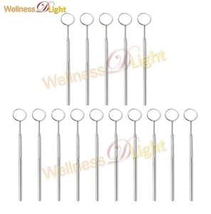 15 Pcs Dental Mouth Mirrors with Handle Stainless Steel Dental Instruments - Picture 1 of 3