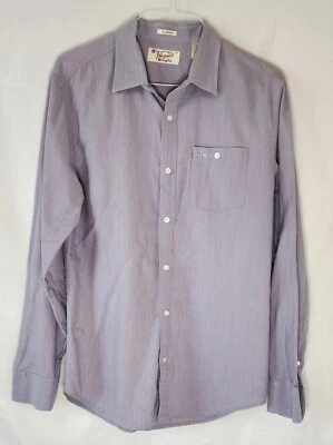 Penguin by Munsingwear L/S Abotonable Para Hombre L Ajuste Clásico Púrpura Rosa Rayas Foto 1 de 4