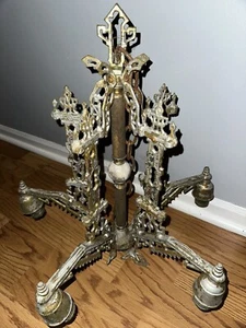 Vintage Art Deco Art Nouveau Victorian Chandelier And Wall Mount Bracket - Picture 1 of 19