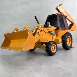 Vintage ERTL 1:16 Scale Case 580E Diecast Toy King Loader Backhoe 1980s Metal - Picture 1 of 24