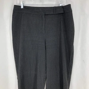 Hillard & Hanson Black Pinstripe Pants 14 (34x32) USA - Picture 1 of 5