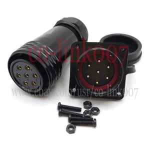 WEIPU SA28 7Pin Aviation Waterproof Connector,AC DC Industrial Power Connectors - Picture 1 of 7