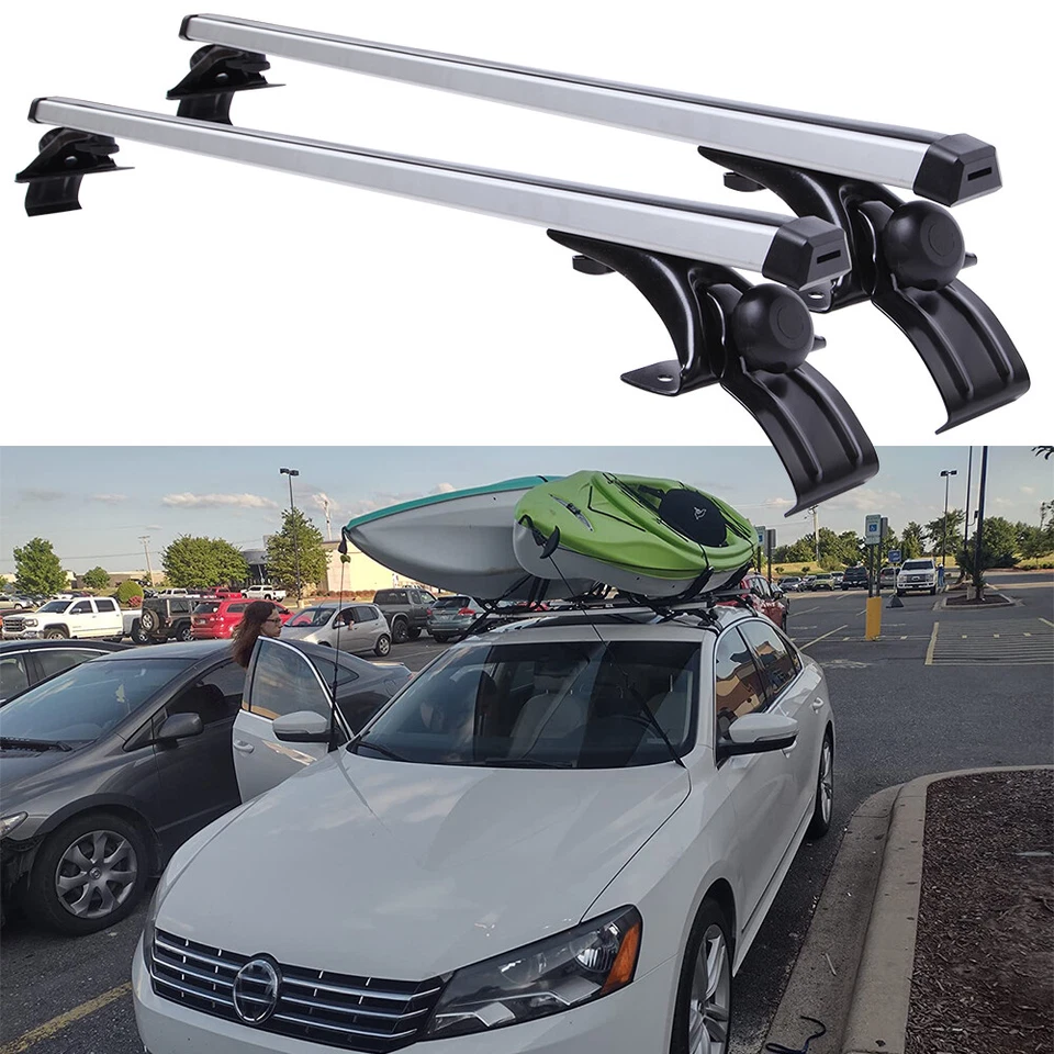 For Volkswagen Passat Jetta MK6 48" Car Top Roof Rack Cross Bar Cargo Carrier Foto 1 de 4