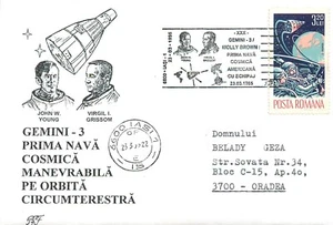 BB001 The first manoeuvrable spaceship in circumterrestrial orbit Gemini 3 - Picture 1 of 2