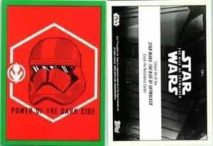 2019 STAR WARS THE RISE OF SKYWALKER CRUSH THE RESISTANCE CR-1 GREEN 199/299 - Picture 1 of 1