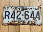 1960 Kentucky McCreary County License Plate