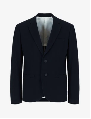 $220 A|X Armani Exchange Men's, Two-Buttoned Blazer, Navy, 46 - Image 1 of 3