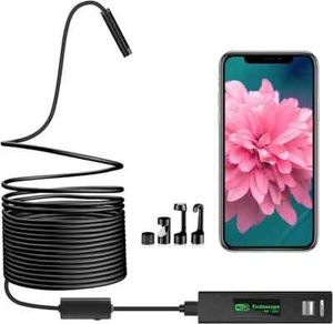 Wireless Endoscope WiFi Borescope Inspection Camera 1200P HD Waterproof Snake - Picture 1 of 6