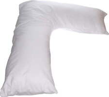 Luxurious Comfort "L" Shape Side Sleeper Body Pillow (36" x 24") White