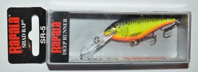 rapala sr-5 sr05 hs 2" 3/16oz crankbait dives 4'-9' crankbait hot steel - Image 1 of 3