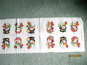 Panel Christmas Snowmen for appliques, ornaments, stuffed toys from Cranston - Picture 1 of 3