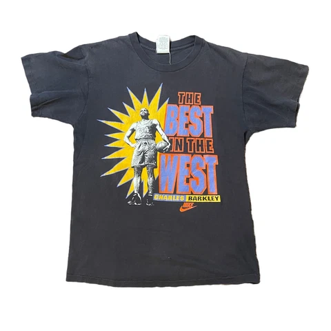 Vintage Rare Nike Charles Barkley The Best of The West Shirt Suns NBA Basketball Cover