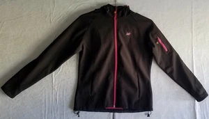 Women New Balance Windbreaker Running Jacket Black/Pink (19"x23"x26")- Medium - Picture 1 of 8