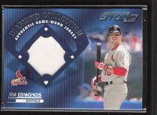 2001 Donruss Studio #DC- Jim Edmunds Diamond Collection EX / Near MInt