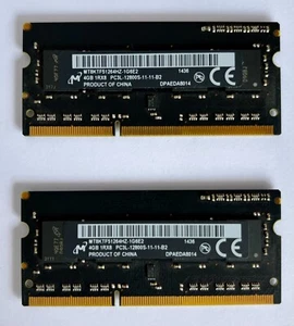 Apple iMac Late 2013 A1419 RAM 8GB = 2 @ 4GB 1RX8 PC3L-12800S-11-11-B2 - Picture 1 of 2