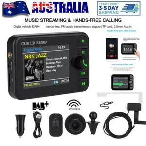 Car DAB/DAB+ Radio Portable Bluetooth FM Transmitter 2.4" TFT LCD Car Kit AU Hot - Picture 1 of 12