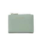 Solid Color Fold Purse Pu Leather Card Bag New Short Wallet  Women