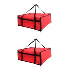  2 Count Pizza Insulation Bag Portable Restaurant Supplies Food