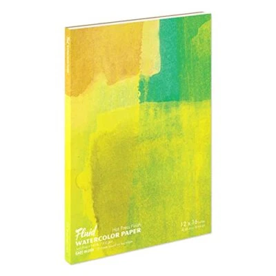 Fluid Artist Watercolor Block, 140 lb (300 GSM) Hot Press  Assorted Sizes  - Image 1 of 4