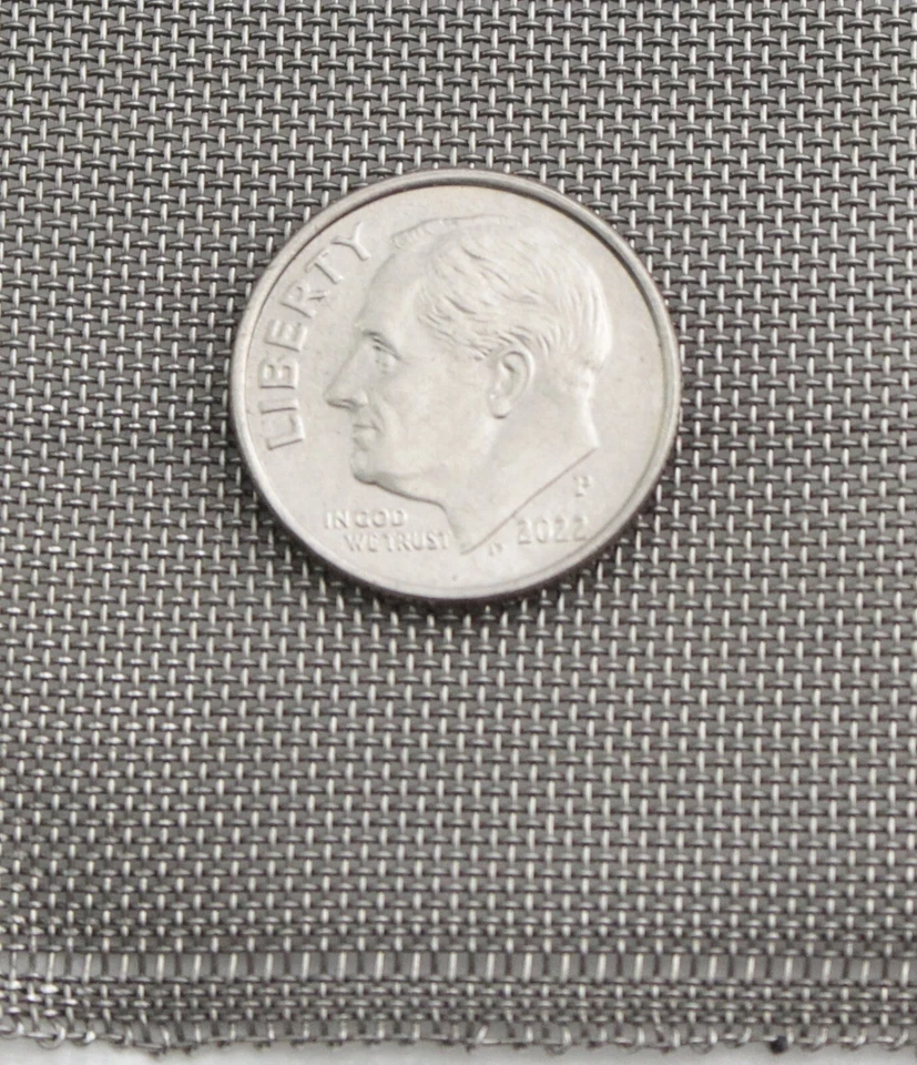 304 Stainless Steel Mesh  #11 GAUGE  .090 Stainless Steel Wire Mesh 36"X36" - Image 1 of 1