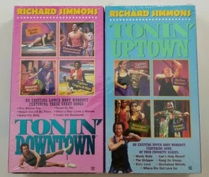Richard Simmons Tonin Uptown Tonin Downtown VHS Lot Bundle - Picture 1 of 3