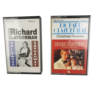 Richard Clayderman Cassette Bundle x 2, Hollywood & Broadway, Christmas Reveries - Image 1 of 4