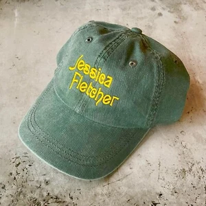 Jessica Fletcher Pigmento Teñido Papá Sombrero Gorra de Béisbol Bordado Asesinato Ella Escribió - Imagen 1 de 4