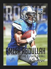 2015 Panini Prestige RC #203 Ameer Abdullah Pro Uniform   Detroit Lions