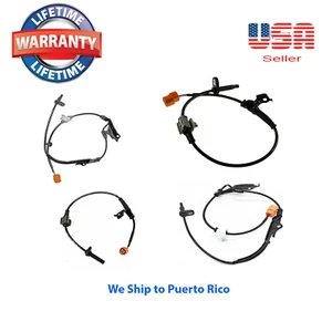 Set 4 ABS Speed Sensor Front Right & Left Fit Acura TSX 04-08 Honda Accord 03-07 - Picture 1 of 10