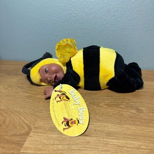 Anne Geddes Baby Bumblebee Bee 8" Peluche Bean Bag Bambola Giocattolo Ali - Foto 1 di 3