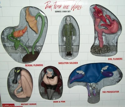 Pink Floyd The Wall Series 2 Maquette 活动人偶收藏盒套装圣诞罕见 — 第 1/2 张图片