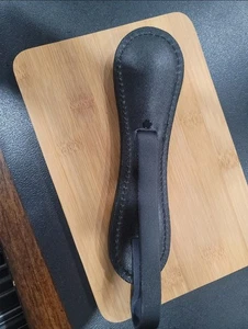 Kubaton Triple Stitched All Leather Firm GRIP Neck Knife Biker READ Description  - Picture 1 of 3