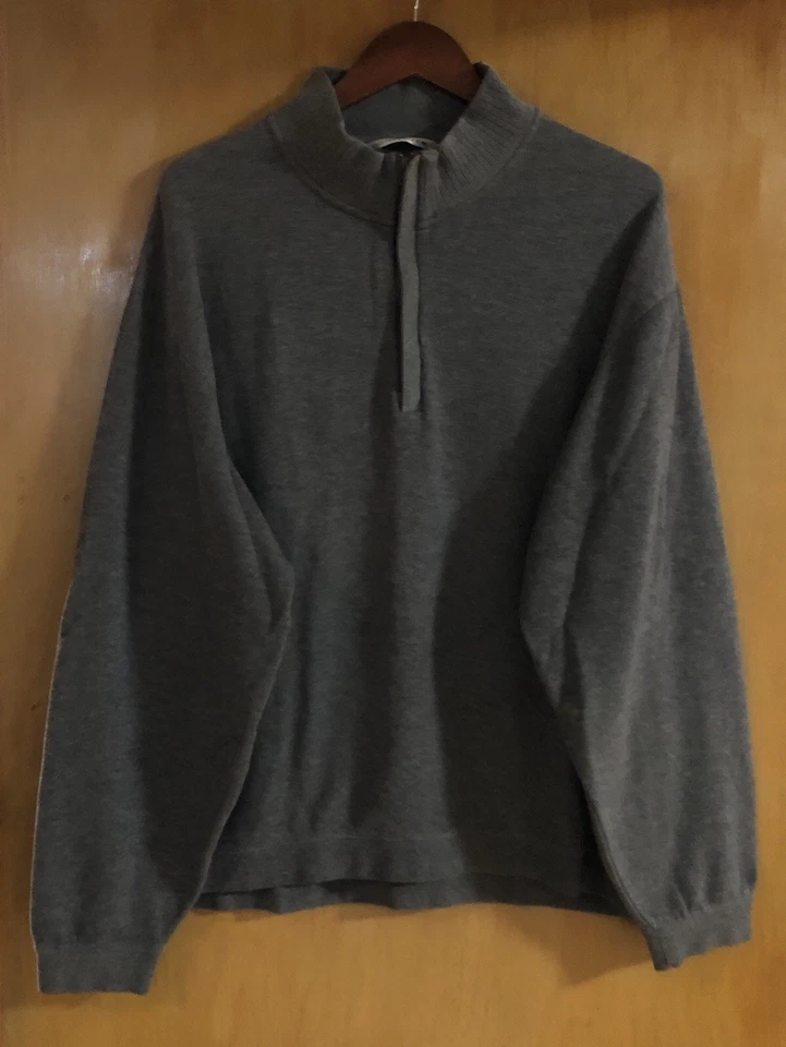 Nwot Cutter&Buck 1/4 Zip Mock Neck Pullover Knit L/S Sweater Mens Size vàXXL  - Image 1 of 4