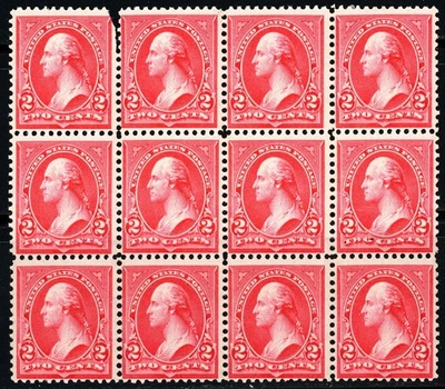 USAstamps Unused FVF US 1895 Washington Block Scott 267 OG MNH/MH SCV $150+ - Image 1 of 2