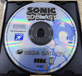 USED AUTHENTIC WORKING -) SONIC 3D BLAST (- GAME DISC ONLY - SEGA SATURN