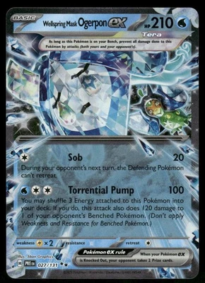 Wellspring Mask Ogerpon ex - 027/131 Double Rare Holo NM Pokemon SV: Prismatic E - Image 1 of 2
