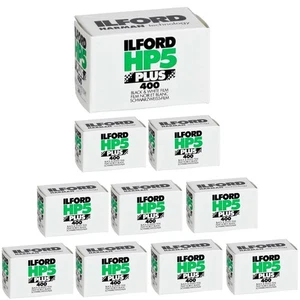 HP5 Plus ISO 400 Black and White 35mm Roll Film (36 Exposures) (10-Pack) Bund... - Picture 1 of 1