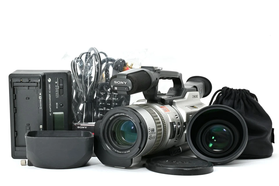 [Quasi come nuovo] Videocamera Sony DCR-VX2000 Argento 3CCD Mini DV Zoom... - Immagine 1 di 4