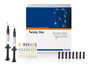 Voco Twinky Star Coloured Light Cure Compomer with glittering effect for deciduo - Picture 1 of 7