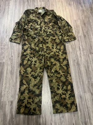Vintage Camo Coveralls Kelly Cooper Camouflage 3XL Tru Leaf Hunting - Image 1 of 4
