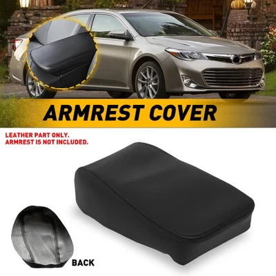 Se adapta a Toyota Avalon 2013-2018 consola central tapa reposabrazos cubierta cuero negro Foto 1 de 4