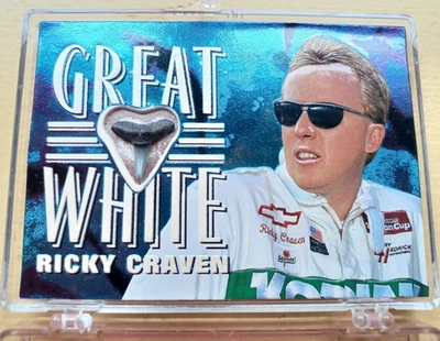 RICKY CRAVEN 1997 WHEELS RACE SHARKS GREAT WHITE SHARKS  TOOTH INSERT 466/500 - Image 1 of 4