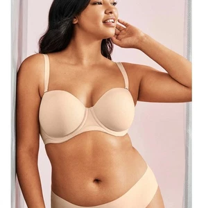 Wacoal Size 36H Red Carpet Strapless Bra Full Figure Underwire 854119 Sand NWT - Picture 1 of 8